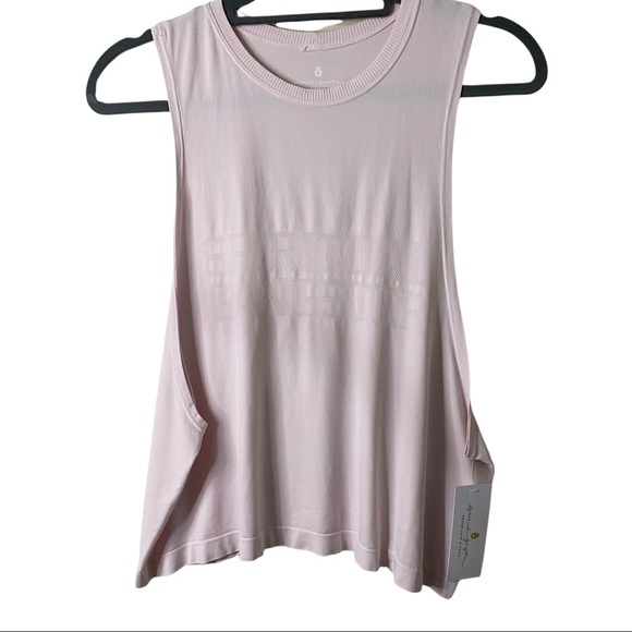 Spiritual Gangster Supernova Logo Blush Pink Seamless Muscle Tank Top (M/L) - Picture 4 of 8